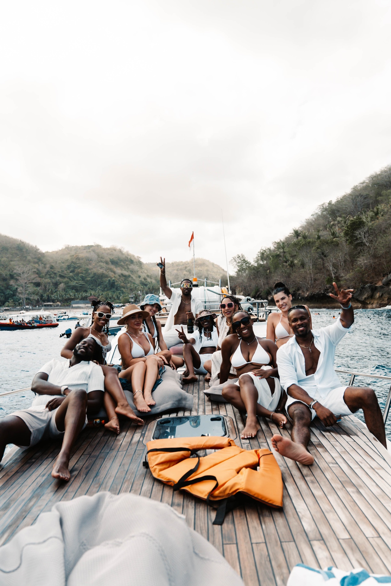 JetQuest travelers on a yacht excursion